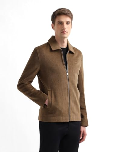 Image of Arrow Sport Men's Solid Regular Fit Casual Jacket