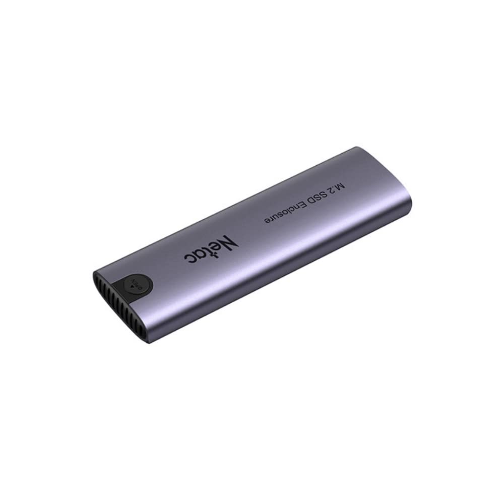 Netac WH51 Aluminiowa obudowa obudowy do M.2 NVMe/SATA, interfejs USB 3.1 Gen2, Kabel USB A+C - C