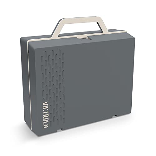 Victrola Re-Spin Tourne-Disque Valise Durable avec Diffusion des vinyles sur Haut-parleurs par Bluetooth | Fabriqué à partir de 25% de Plastique recyclé | Gris | VSC-725SB-GRA-INT - Les Beatles, Paul McCartney, John Lennon, RIngo Starr, George Harrison Victrola Re-Spin Tourne-Disque Valise Durable avec Diffusion des vinyles sur Haut-parleurs par Bluetooth | Fabriqué à partir de 25% de Plastique recyclé | Gris | VSC-725SB-GRA-INT – Image 5