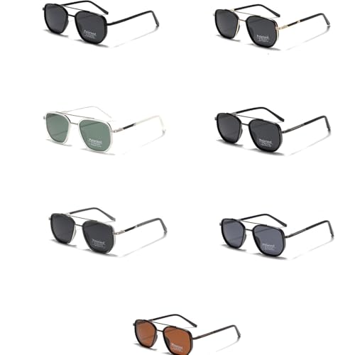 Back To School Sunglasses, Geometric Frame Design Fashion Retro Shades Sunglasses, Trendy Summer Accessory for Women Men3