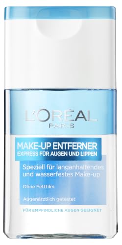 LOréal Paris Augen-Make-Up-Entferner für Frauen: befreit die Haut von Make-Up ohne zu fetten und entspannt die Haut mit sanften Ölen 1x 125ml