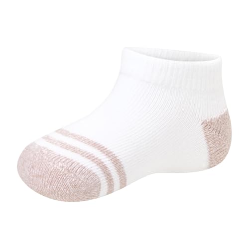 Image of Hanes Toddler Ankle and Low Cut Socks, 12-Pack, Pure Comfort Socks for Infant & Toddler Girls and Boys - Organic Cotton Blend