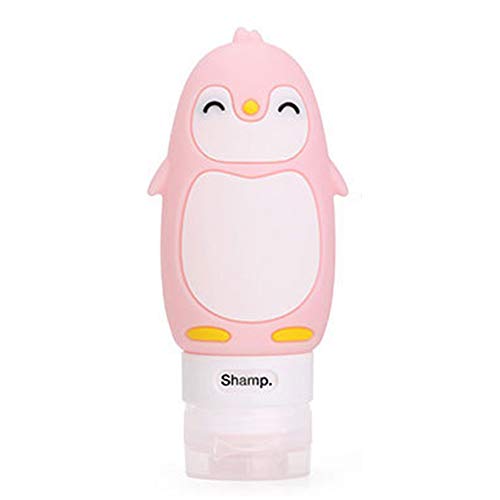 Preisvergleich Produktbild Podazz Silikon-Reiseflasche, auslaufsicher, nachfüllbar, zusammendrückbar, Behälter für flüssige Shampoos, Seife und Toilettenartikel rose