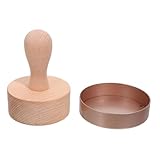 TOYANDONA Aluminiumlegierung Egg Tart Form mit Holzstiel Hitzebeständig Metallisches Backförmchen...