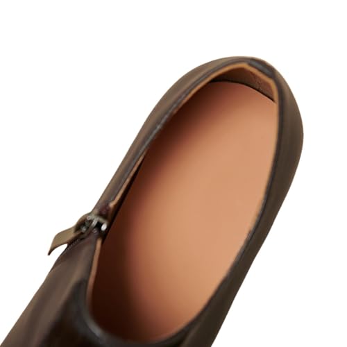 TinaCus Women's Genuine Leather Bowknot Side Zip Patchwork Pointed Toe Pumps Shoes3