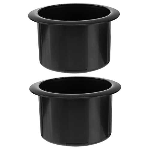 HAPINARY Sturdy Plastic Sofa Boat Cup Holder 2 Pack for Recliner Couch Game Table Poker Table Mounting