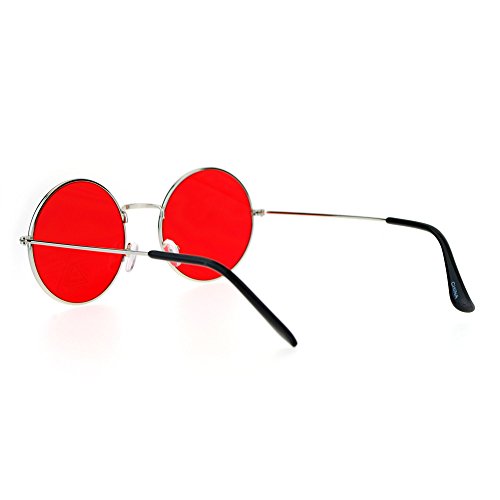 SA106 Retro Vintage Flat Color Circle Round Lens Sunglasses4