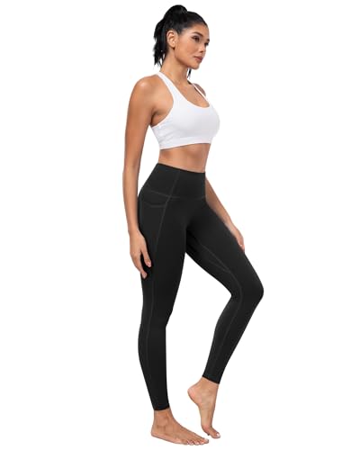 Image of ATHVOTAR Leggings with Pockets for Women, 7 Packs High Waisted Workout Tummy Control Yoga Pants