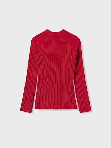 Mayoral Knit mockneck for Girls Red2