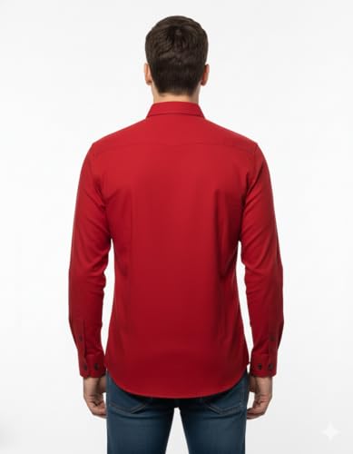 Image of Arvest Men?s Cotton Regular Fit Full Sleeve Shirt Combo Soft Breathable Fabric with Button-Down Collar and Chest Pocket Suitable for Office and Outfits
