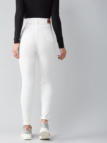 Image of Dolce Crudo Distressed High Rise Skinny Jeans for Women