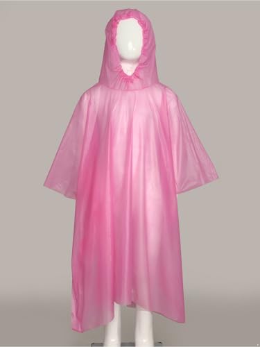 Rain Poncho for Kids Waterproof EVA Raincoat Reusable with Hood Rain Jacket for Children Girls Boys4