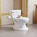 Baby Potty Training Toilet, Realistic Potty Training Toilet, Toddler Potty with Soft Seat, Removable Pot, Realistic Flushing Sound, Storage Tank, Toilet Paper Holder for Baby Ages 18 Months+