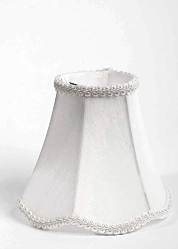 Urbanest Scallop Chandelier Mini Shade 6-inch, Clip On, Off White