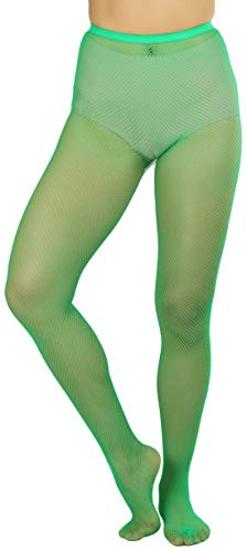 Image of ToBeInStyle Women's Sexy Vibrant Fine Classic Fishnet Full Footed Pantyhose