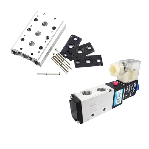 4V210-08 Solenoid Valve Manifold 200M Series 1F~20F Position Coupling PC Pneumatic Connector Muffler(4v210-08 14f)