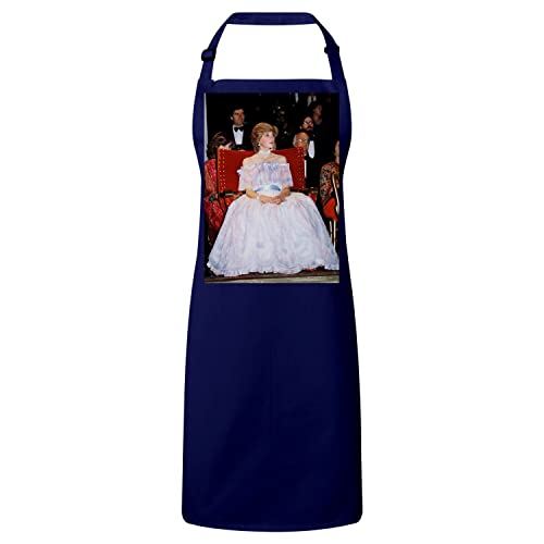 Tablier cuisine premium navy robe de bal de la princesse Diana style royal