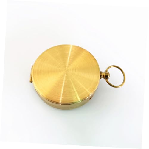 Brújula de bolsillo retro VALICLUD cobre multifunción miniatura 5