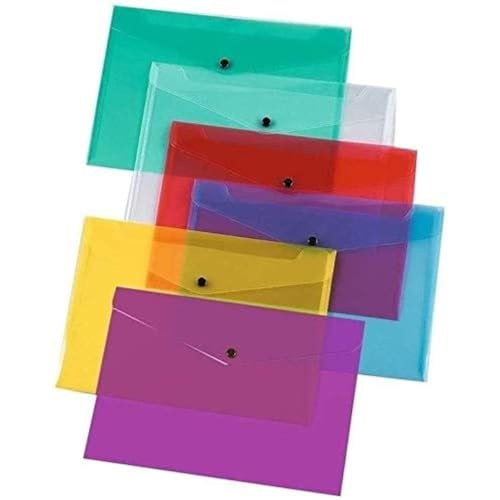 10 A5 jasny przezroczysty portfel Popper/papierowy portfel - różne kolory