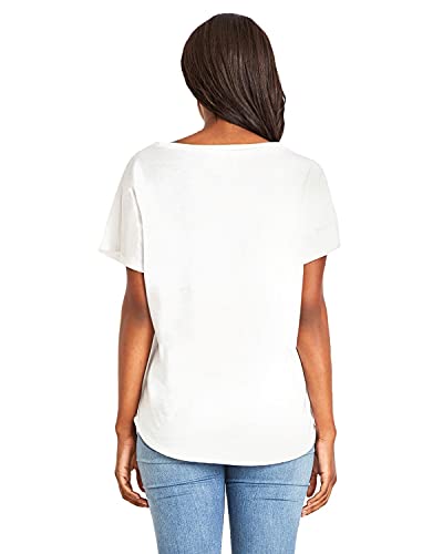 Next Level Ladies' Ideal Dolman M White #TOP1