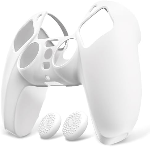 PlayVital Funda de Silicona para ps5 Mando - Carcasa de Goma Anti...