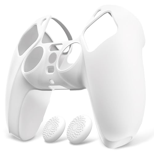 PlayVital Funda de Silicona para ps5 Mando - Carcasa de Goma Anti...