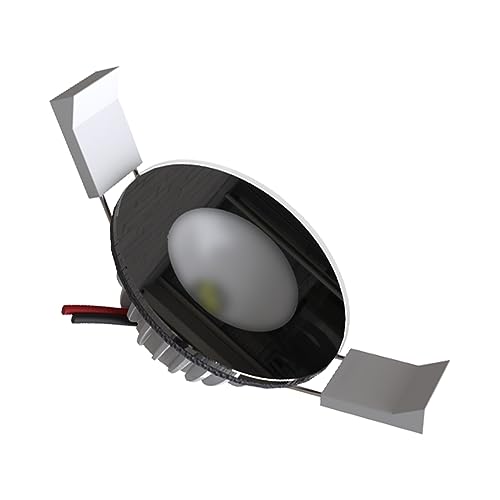 Lumishore DL55 Eclipse LED Downlight – Blue/White (Black Bezel), Dimmable, Flush Mount, Shallow Depth, Simple 2 Wire, 60-0486