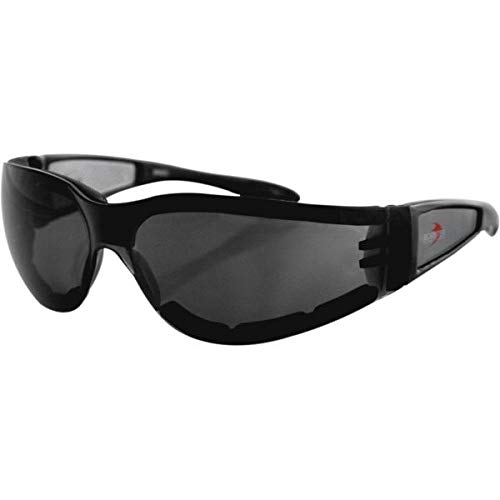 BOBSTER SHIELD II BLACK GLASSES SMOKE MOTORCYCLE