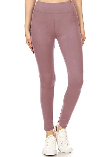 Image of Leggings Depot High Waisted Leggings for Women Buttery Smooth & Soft Women's Solid Yoga - Reg, Plus, 1X3X, 3X5X