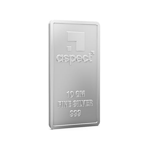 Image of Aspect Bullion Plain Silver Bar | Pure Silver 999 | For Gifting & Investment