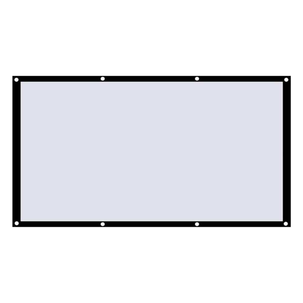 XBTGS Gran pantalla de proyección plegable de 16:9 para el hogar, cine al aire libre, pantalla de video de película de 120 pulgadas para proyector,