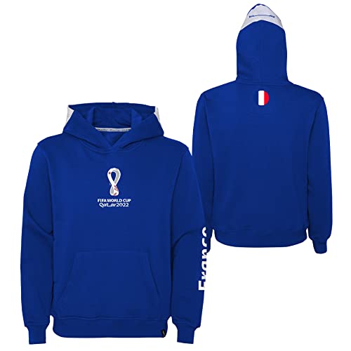 Official FIFA World Cup 2022 Girls Hoodie, Girls, France, Team Colours, Age 8-10 Navy, 8-10 Years - Image 2