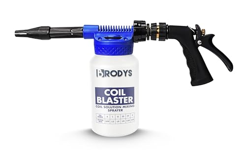 BRODYS Coil Blaster Mixing Sprayer for A/C, Refrigeration Coils, Air Conditioner Coils, Dilution Ratios for All Coil Cleaners, 2 Quart Size, Works with Most AC Coil Cleaning Solutions