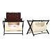 Riyyow 2 Pack Gepäckträger, Koffer-Rack, Kleidung Aufbewahrungsbeutelhalter, Boden Reisetasche Ständer, Faltbare Gästezimmer Gepäckträger, Hotelgepäckträger, 24,8 × 13.4 × 19.7inch