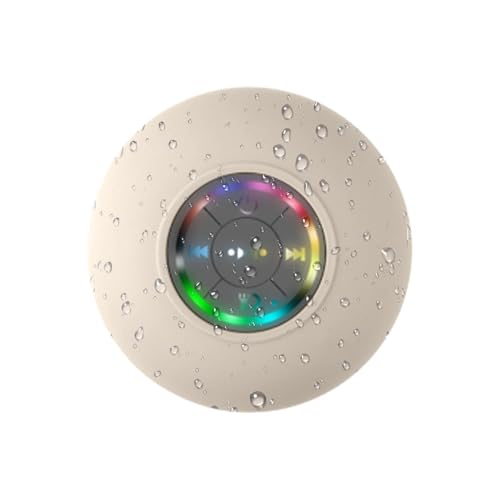 Radio de Ducha Am/fm Impermeable   Altavoz Estéreo Inalámbrico de Ducha con Ventosa, Inalámbrico 5.0 | Portátil resistente al agua para ducharse, pasar el rato, andar en bicicleta, acampar, reunirse y