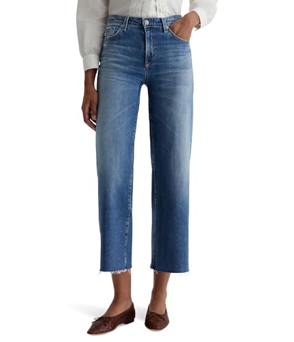 AG Adriano Goldschmied Women's Saige Mid Rise Wide Leg