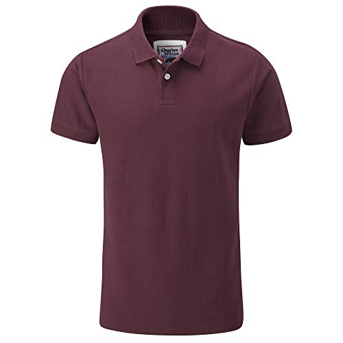 Preisvergleich Produktbild Charles Wilson Schlichtes, Klassisches Polohemd (Medium, Dark Port (1019))