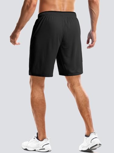 Aolesy Mens Workout Shorts 5"/7"/10" with Zipper Pockets Lightweight Athletic Shorts Linerless for Gym Running Basketball2