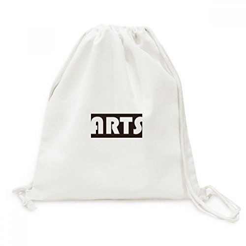 Sac cordon noir en toile léger pour transporter vos affaires de cours