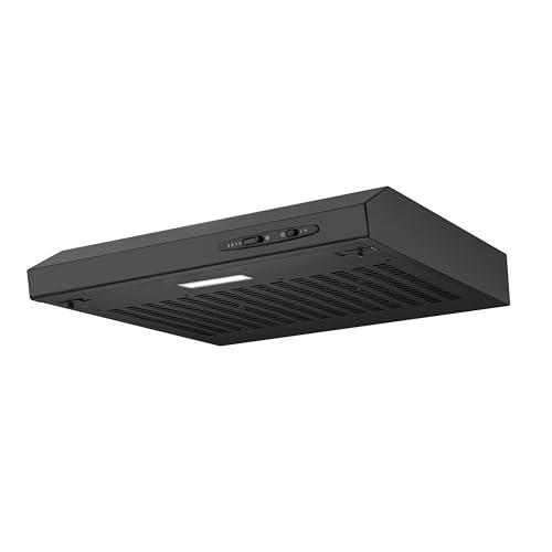 Cookology 60cm Visor Cooker Hood - 217.6 m/h Extractor Fan - Black
