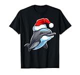 Photo Gallery dolphin wearing santa hat xmas dolphin lover christmas maglietta Photo Gallery dolphin wearing santa hat xmas dolphin lover christmas maglietta