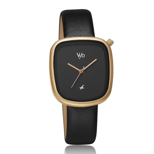 Fastrack Vyb Prodigy Quartz Analog Black Dial Leather Strap Watch for Girls-FV60018WL01W (B0CT61SCBV) Amazon Price History, Amazon Price Tracker