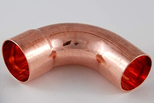 2x Kupferfitting Bogen 42 mm 90 Grad 5001a i/a Lötfitting copper fitting CU