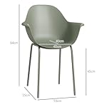 Outsunny Gartenstuhl Set Grün (4-teilig)