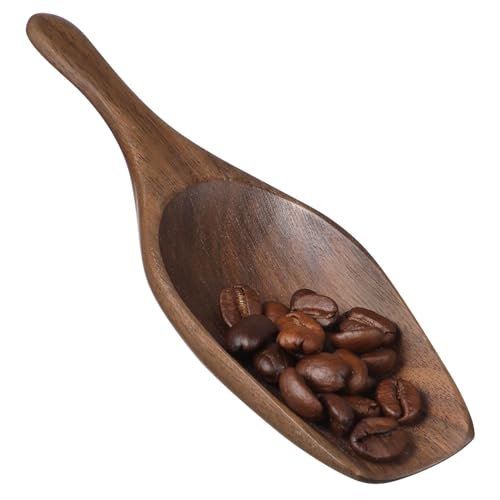 DECHOUS Wooden Coffee Stir Spoon Tea Scoop for Loose Tea Tiny Shovel Spoon Set