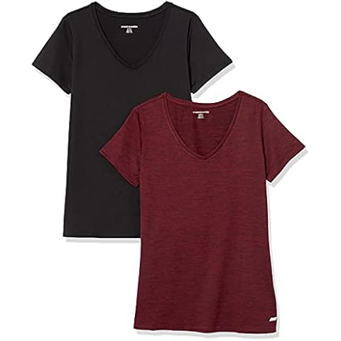 Amazon Essentials Damen Tech-Stretch-T-Shirt mit kurzen Ärmeln und V-Ausschnitt Cover