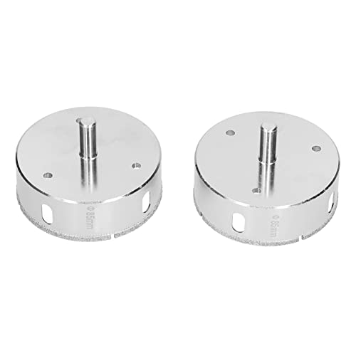 2PCS Broca para Vidrio 85 mm de Aleación de Acero miniatura 1