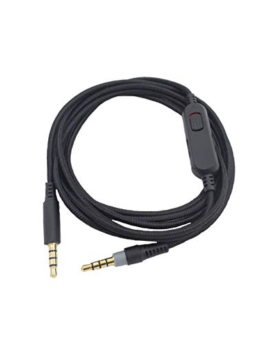 FBBULES Cable de Repuesto para Auriculares de 2 m para HyperX Cloud Alpha Cable de Audio de 3.5 mm Headphone Cable de Auriculares Compatible con...