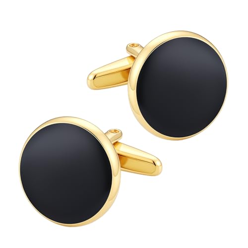 Image of Cufflinks for Men Classic Wedding Business Shirt Cuff Links Set Gifts with Box