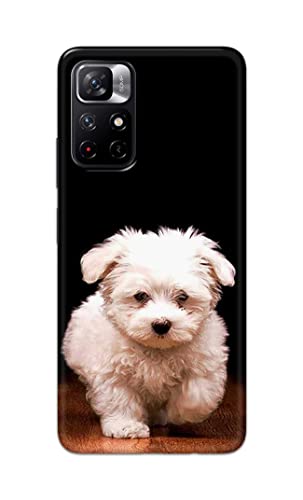 Image of PRINTFIDAA� Printed Hard Back Cover Case for Mi Redmi Note 11T 5G | Mi Redmi Note 11S 5G Back Cover (Puppy Dog) -2808